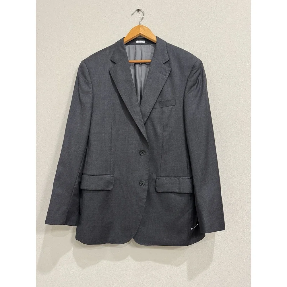 Peter millar Sport Coat Blazer 44 R Gray Wool‎